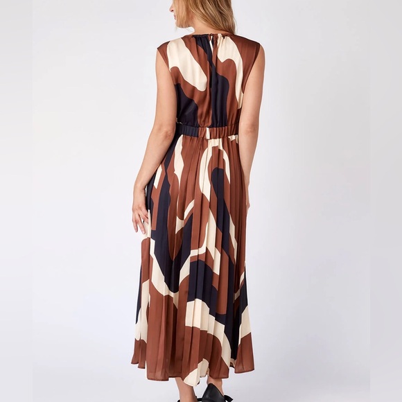 Crosby Brown and Cream Abstract Maxi Dress - Picture 3 of 4